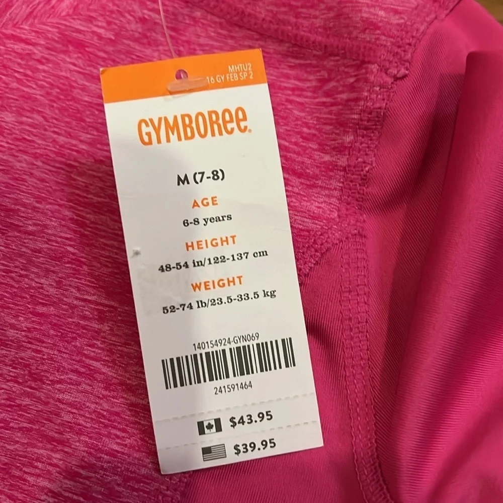 Gymboree girls pink jacket and matching skort size medium (7/8) NWT.